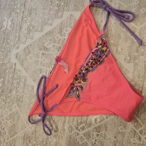 Victoria's Secret Pink and Purple Bikini Bottom